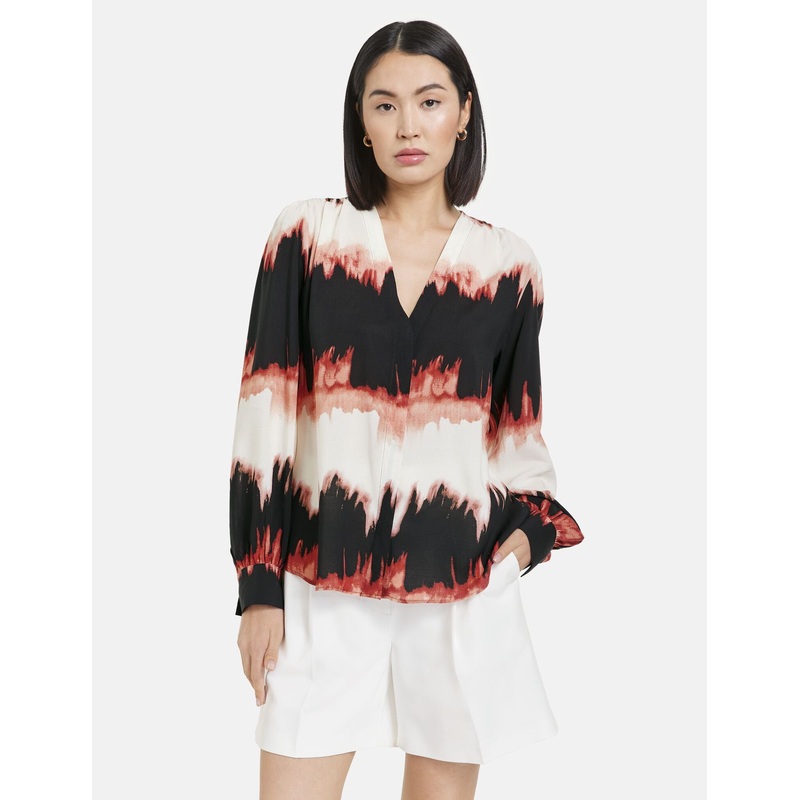 Flowing Blouse With A Print