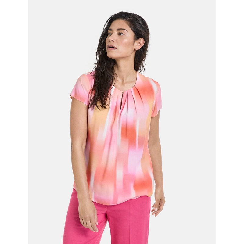 Flowing Blouse With Colour Graduation