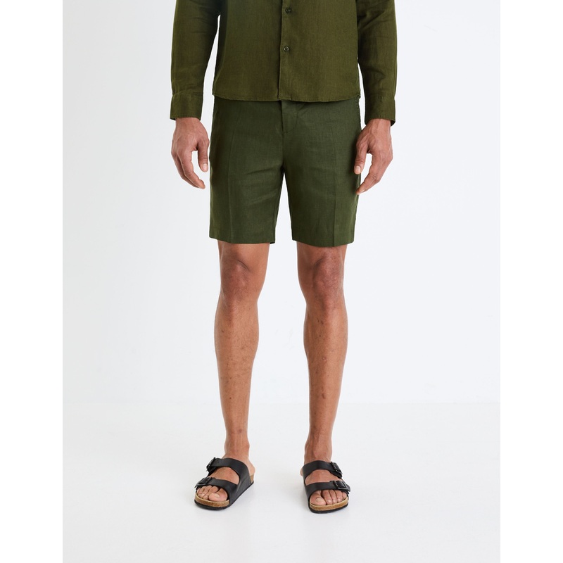 Linen Bermuda Shorts