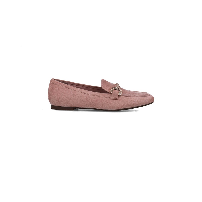 Pink Loafers With Buckle