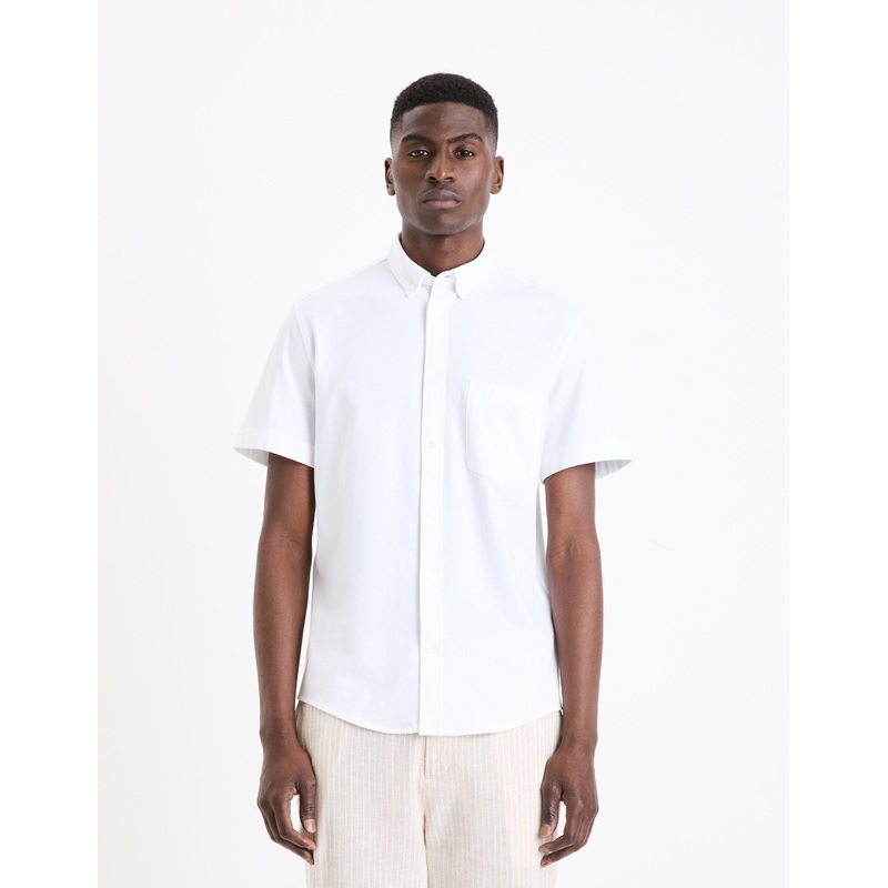 Regular 100% Cotton Pique Knit Shirt
