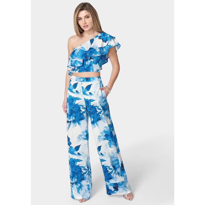 Satin High Waist Palazzo Pant