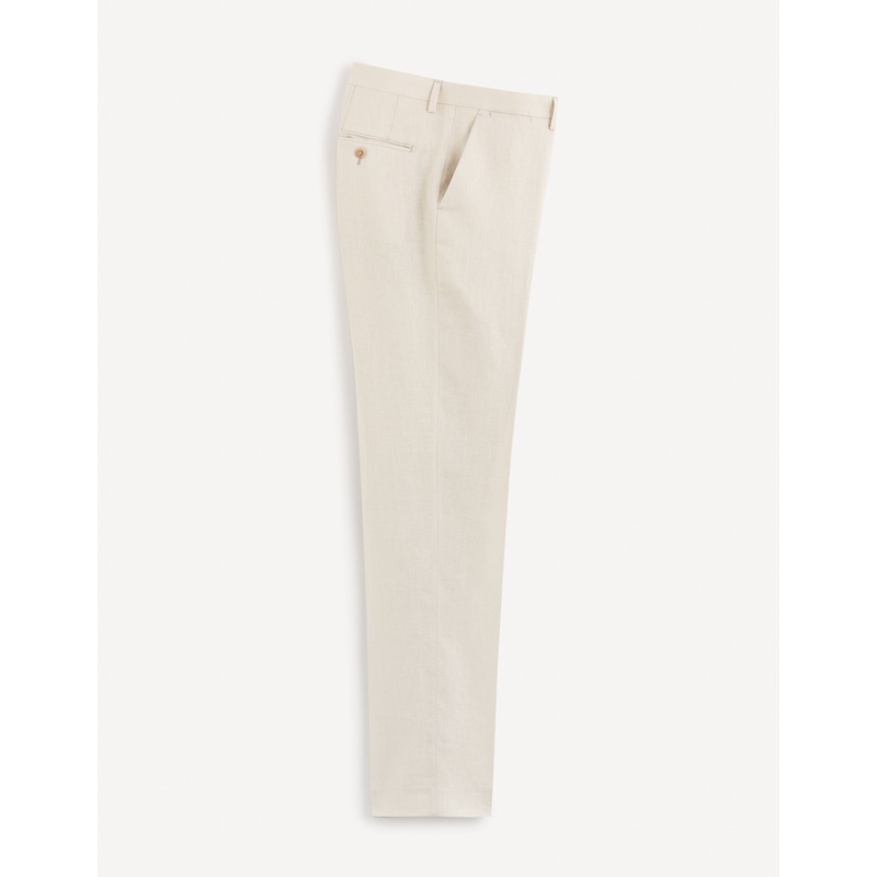 Slim Linen Suit Pants