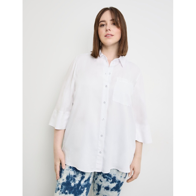 3/4 Sleeve Blouse Made Of Tencel Lyocell
