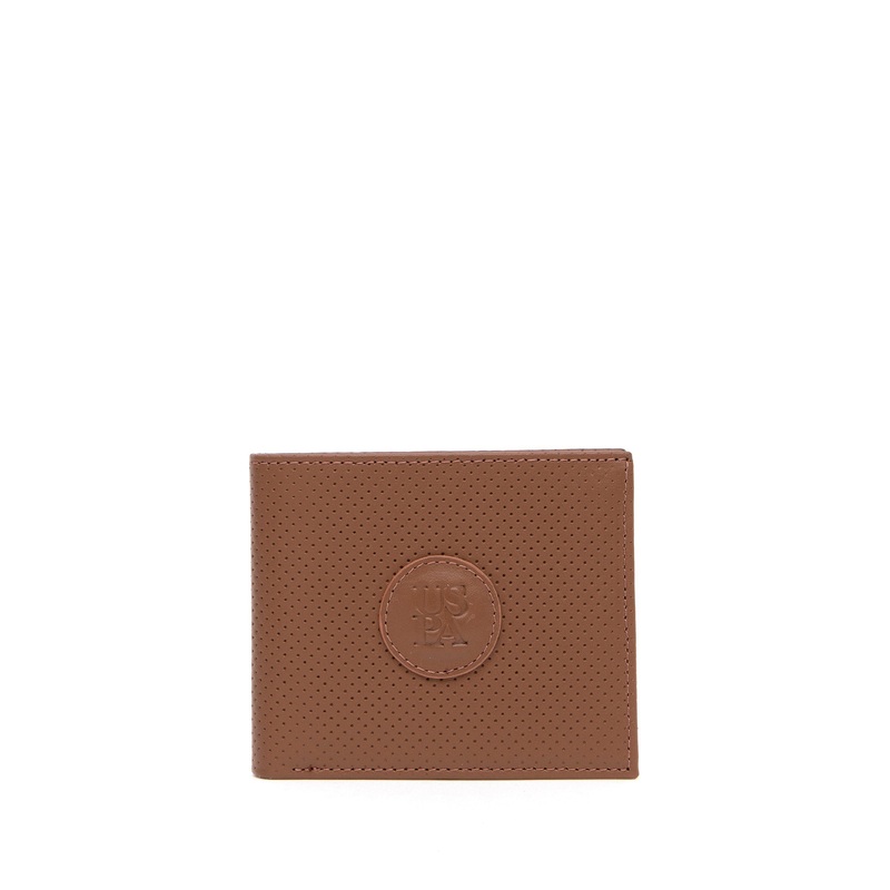 Beige Wallet With Logo