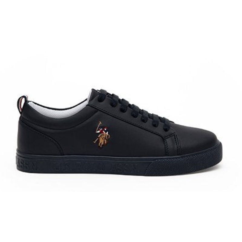Black Trainers With Logo