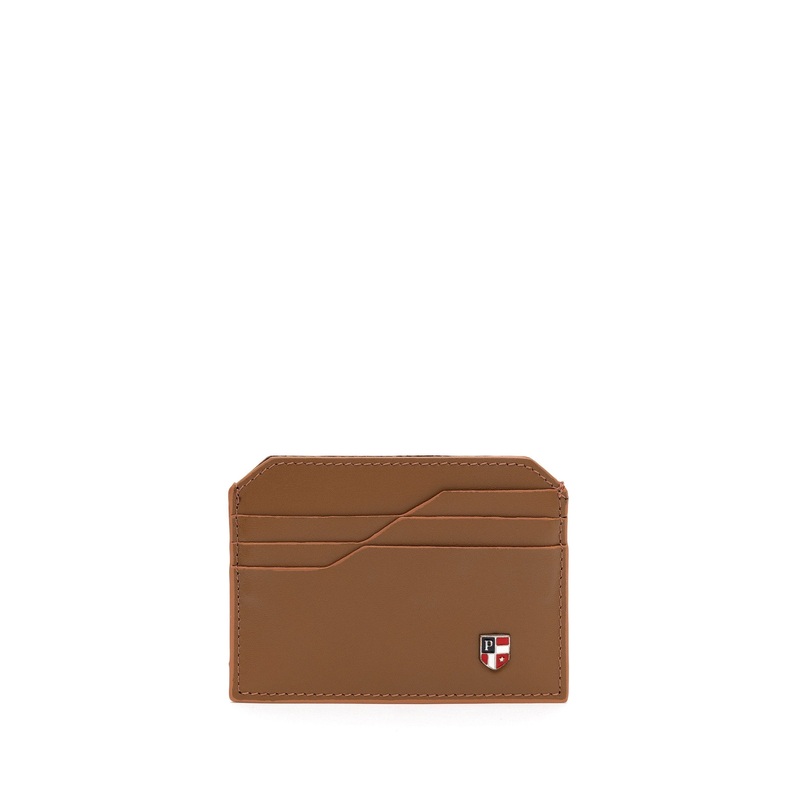 Brown Cardholder With Logo