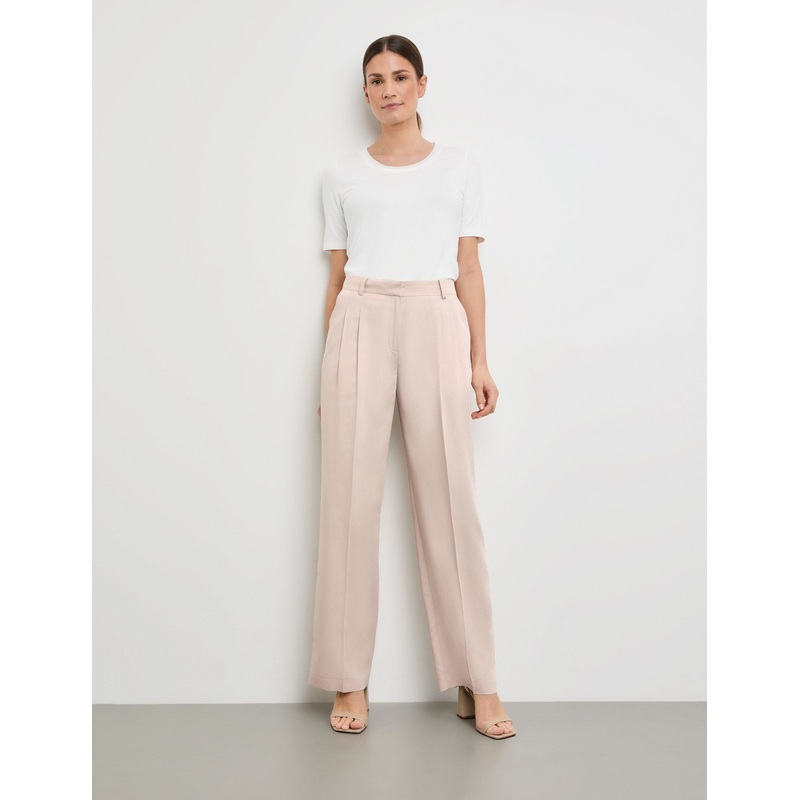 Elegant Fabric Trousers Mira Wide Leg