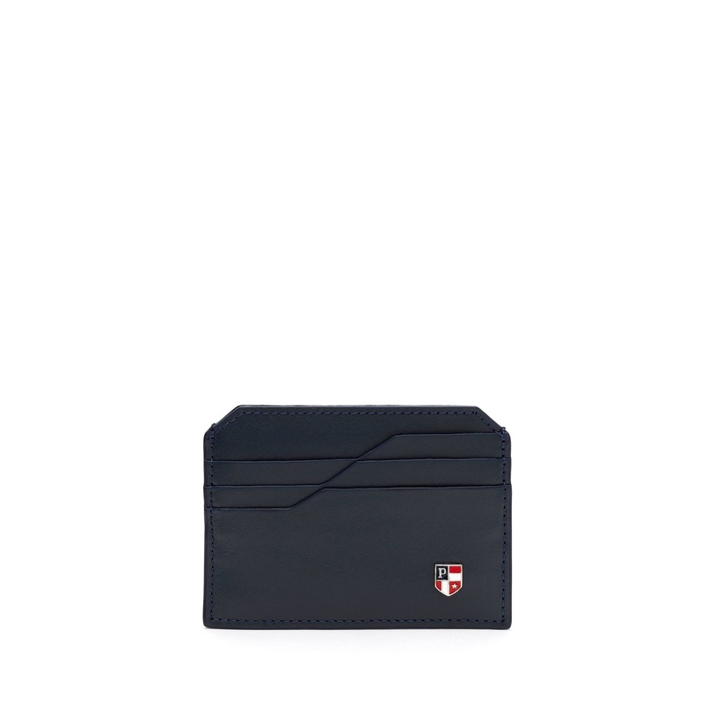 Navy Blue Cardholder With Logo