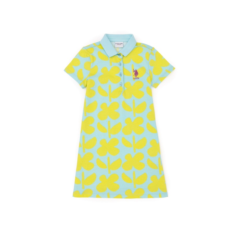 Polo Dress With All Over Print