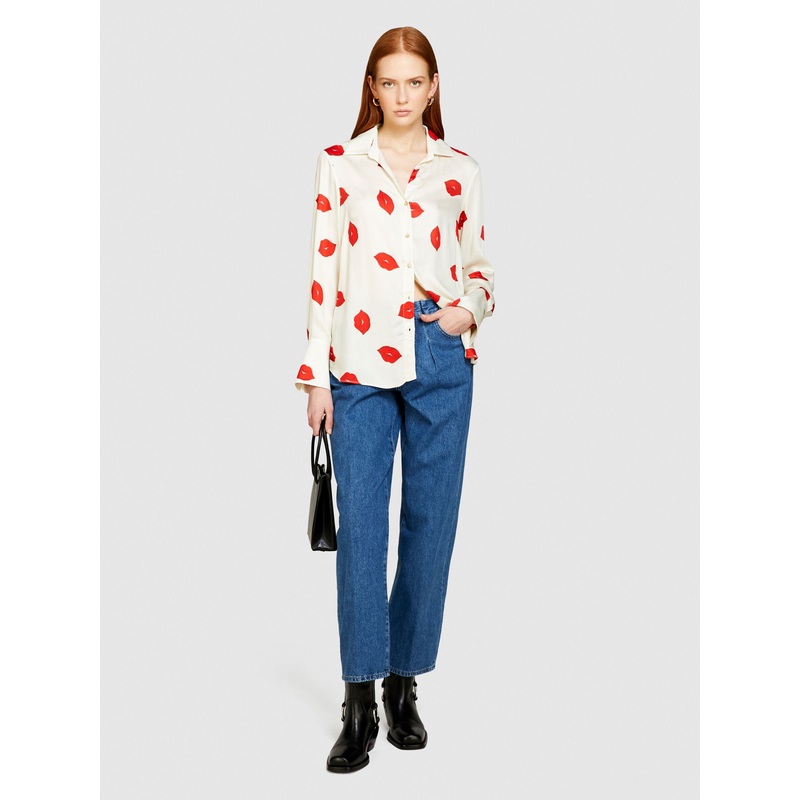 Printed Satin Shirt