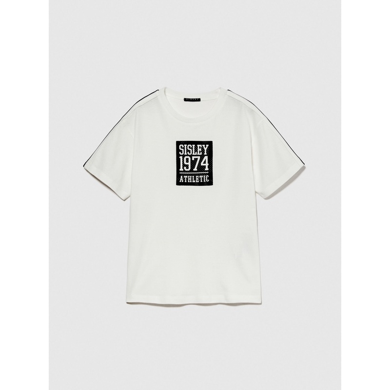 T-Shirt With Clashing Insert