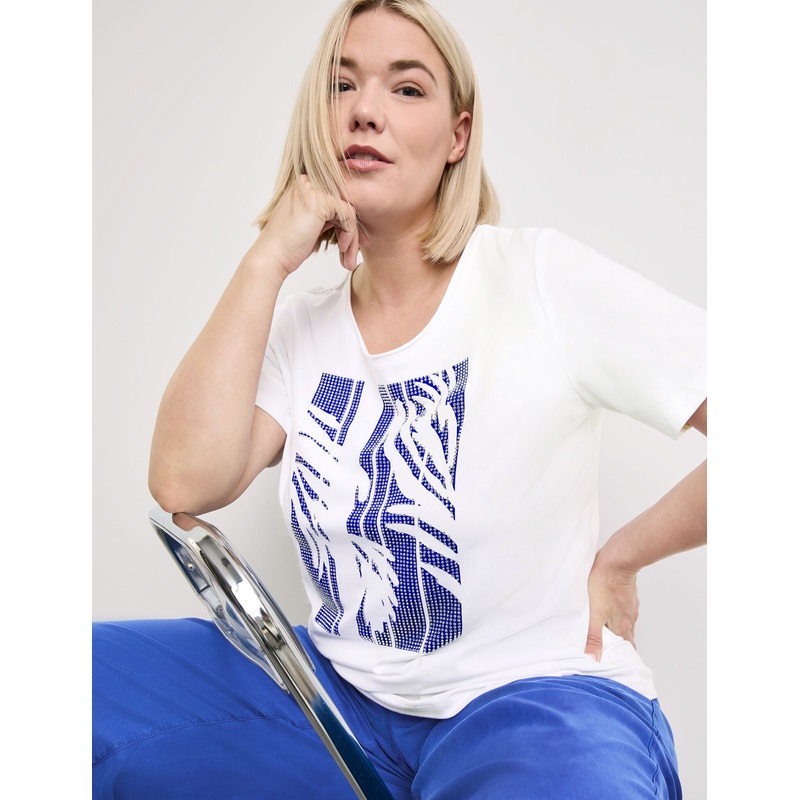 T-Shirt With Rhinestones
