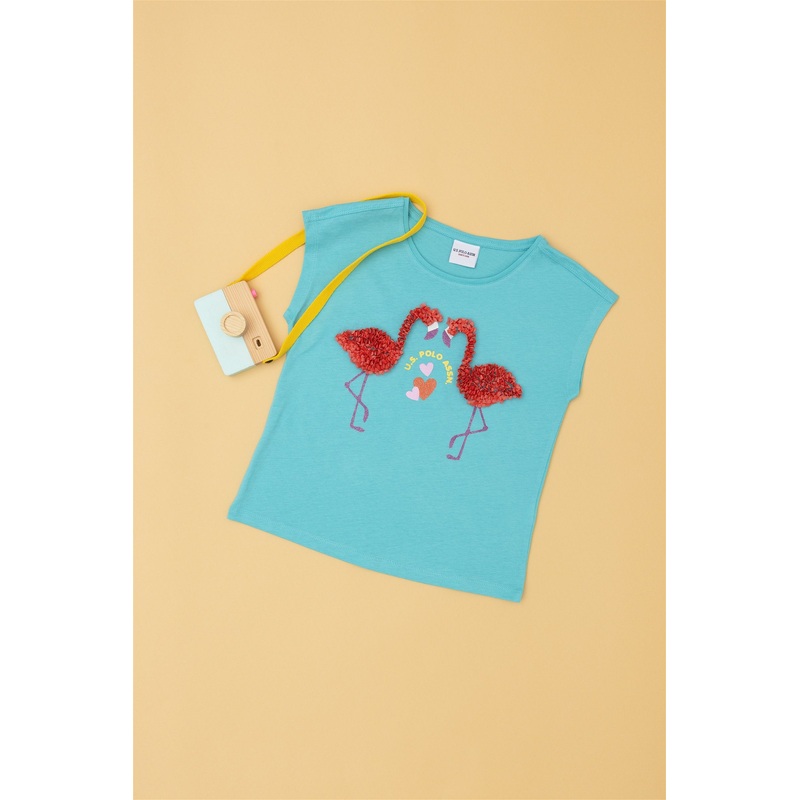 Top With Flamingo Design