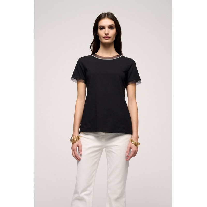 Bracciano Top With Semi-Transparent Details
