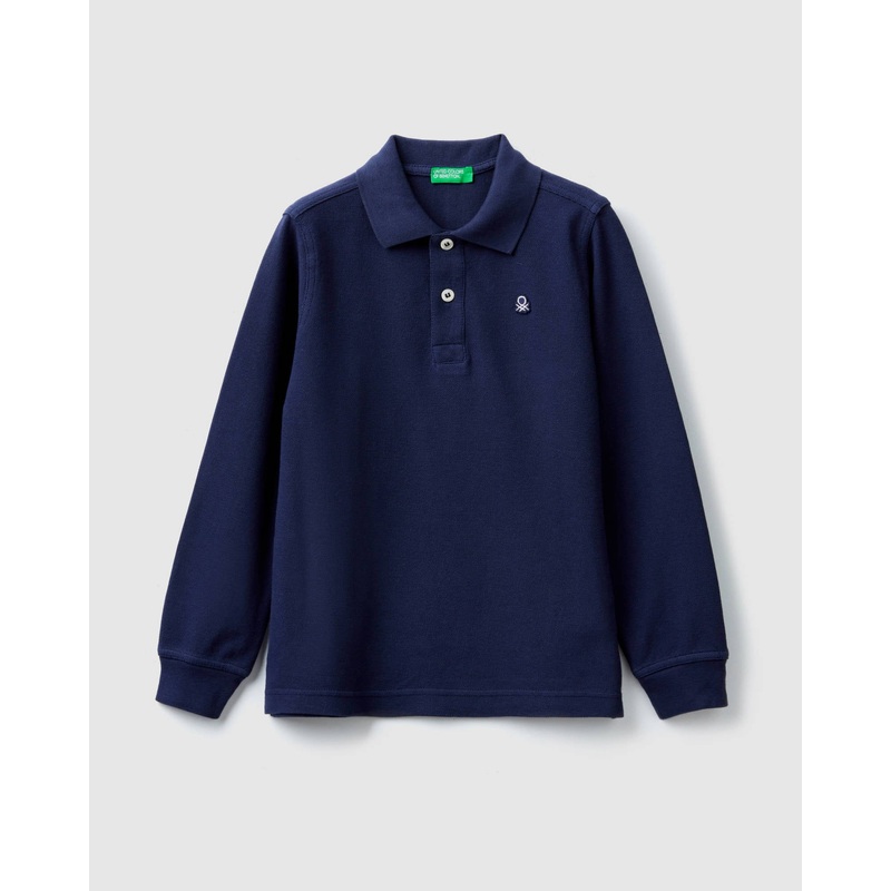 Dark Blue L/S Polo Shirt