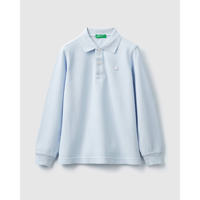 Light Blue L/S Polo Shirt