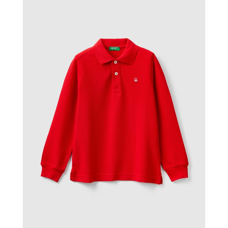 Red L/S Polo Shirt