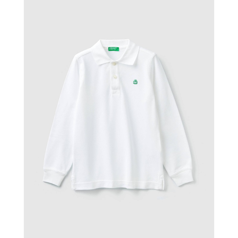 White L/S Polo Shirt