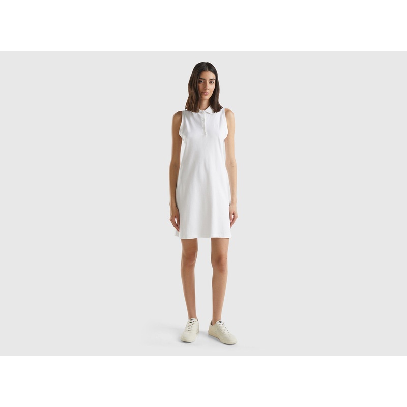 White Polo-Style Dress