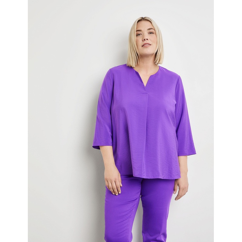 3/4-Sleeve Blouse With A Subtle Shimmer