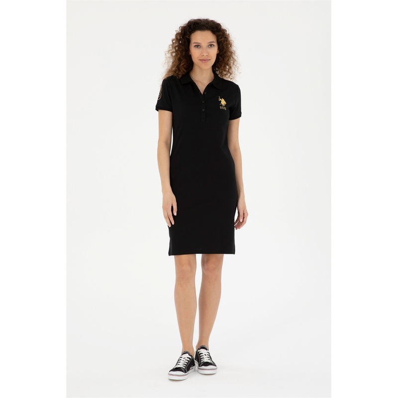 Black Polo Style Dress