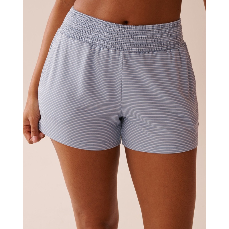 Blue Stripe Super Soft Pajama Shorts