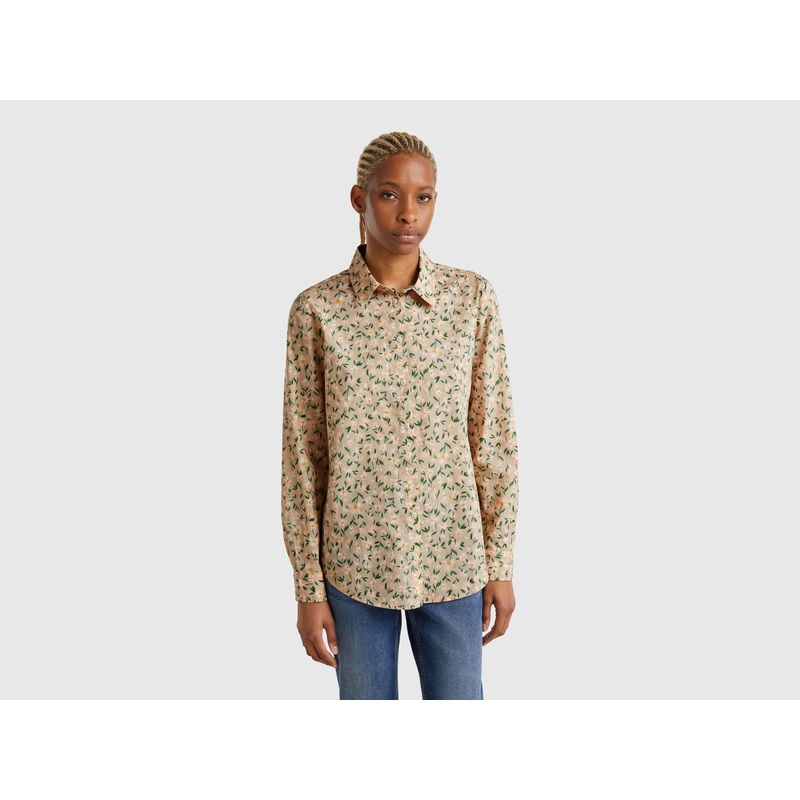 Floral Green Shirt