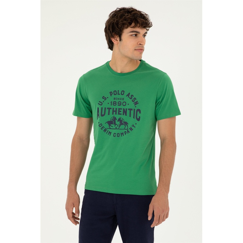 Green T-Shirt With Logo