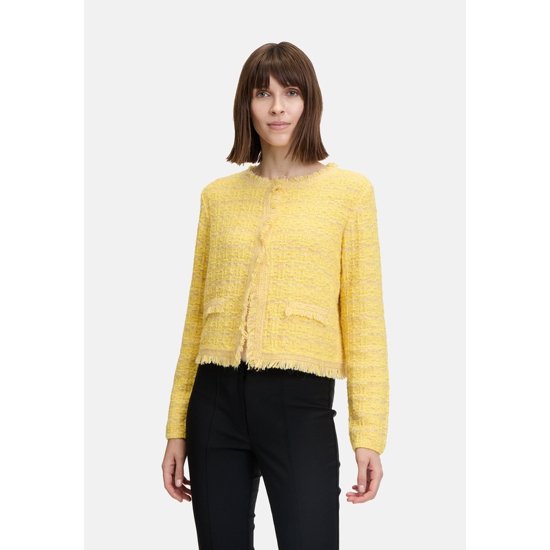 Knit Cardigan with Fringes