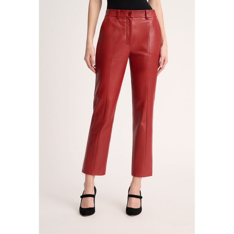 Omonimo Cropped Leather Pants