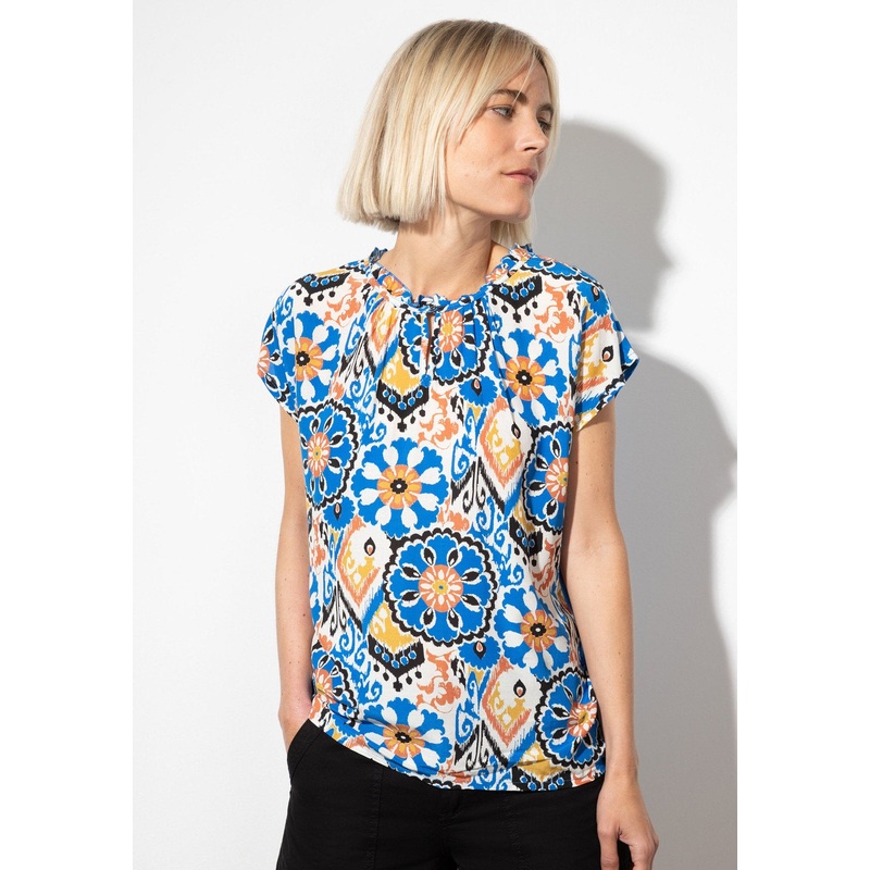 Ornament Print Blusenshirt