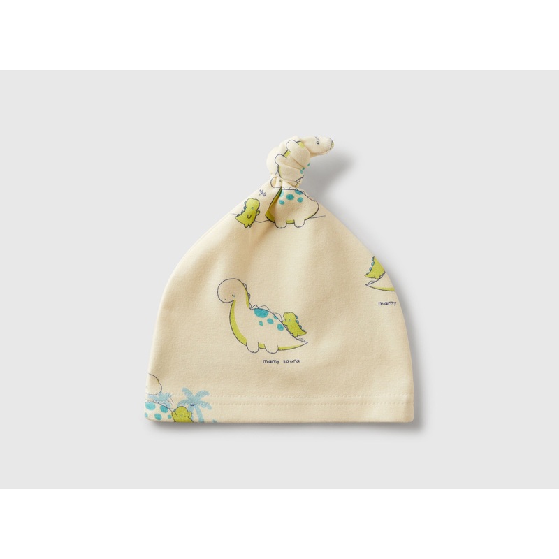 Printed Hat with Knot