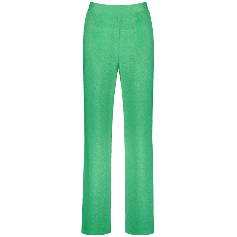 Pull-On Trousers Made of Stretchy Textured Jersey