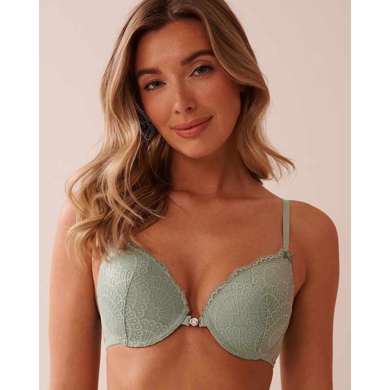 Push-Up Front Closure Demi Bra