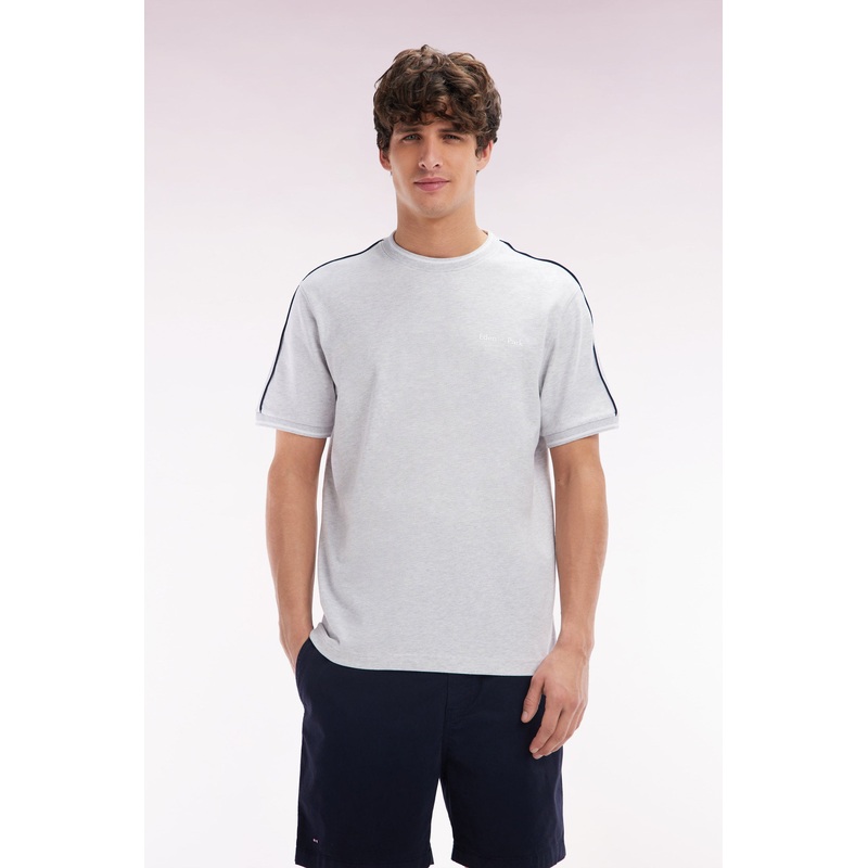 Relaxed Fit Grey Cotton T-Shirt