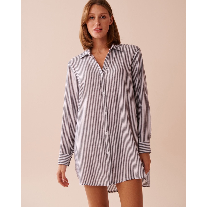 Striped Button-Down Shirt