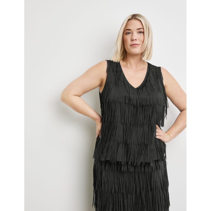 Top With Fringed Details