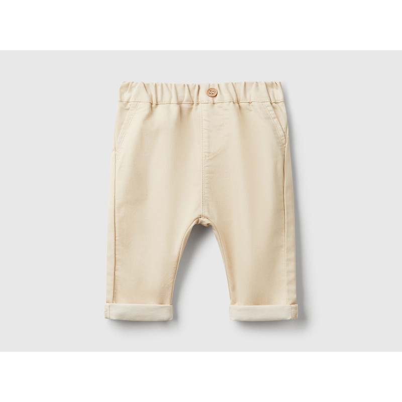 Trousers in Stretch Cotton Blend