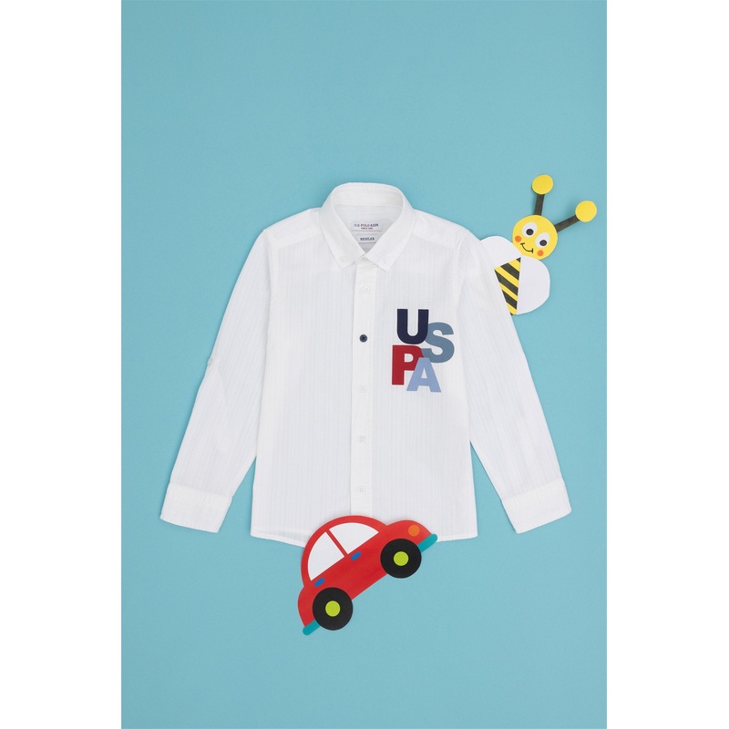 White Polo Shirt With USPA Logo
