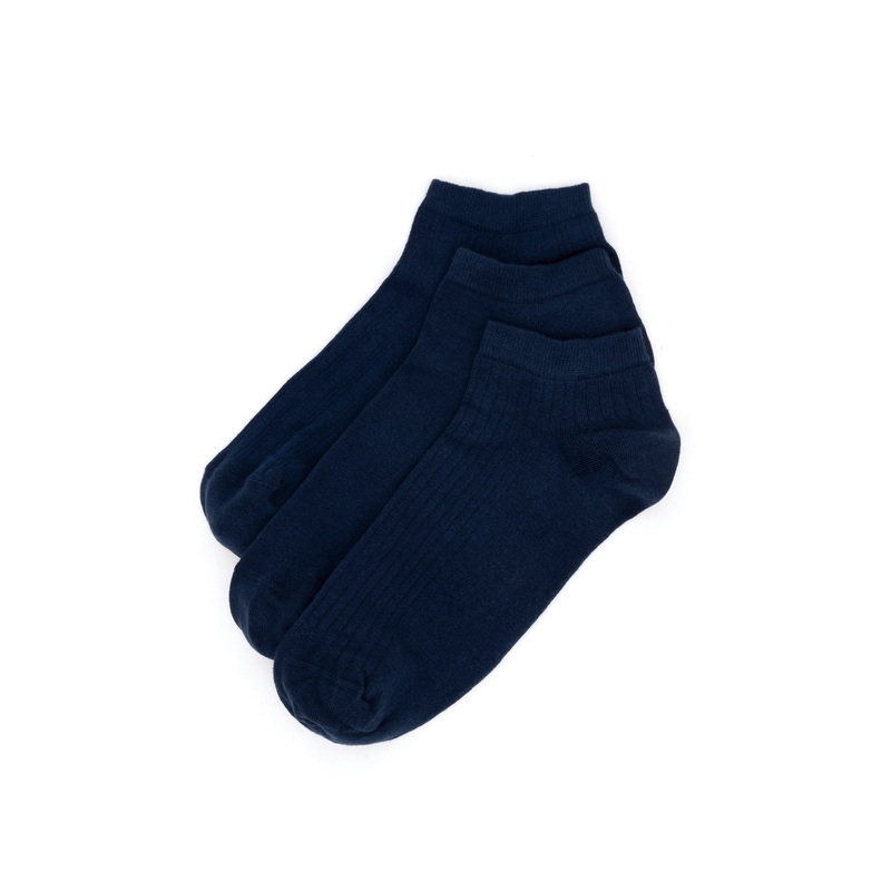 Blue 3 Pack Socks