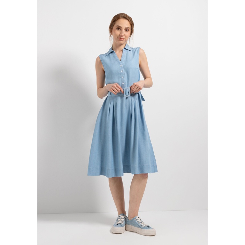 Denim Blue Lyocell Dress