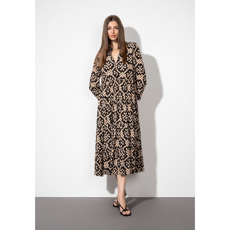 Dot Pattern Print Maxi Dress