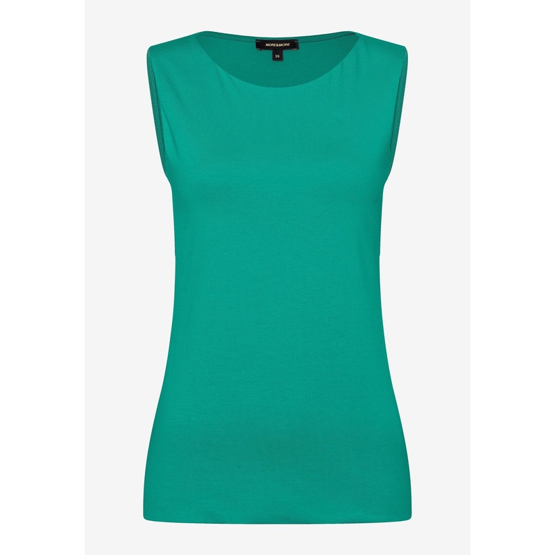 Green Cotton/Stretch Top