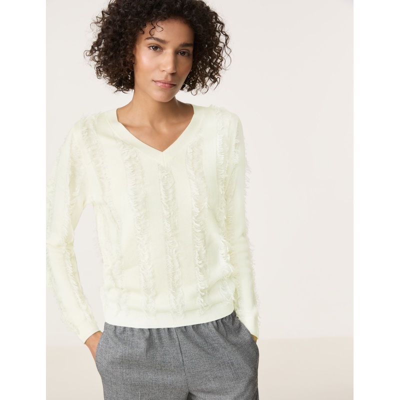 Jumper With Decorative Fringing