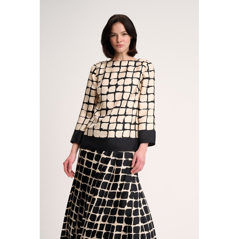 Leggio Checked Blouse