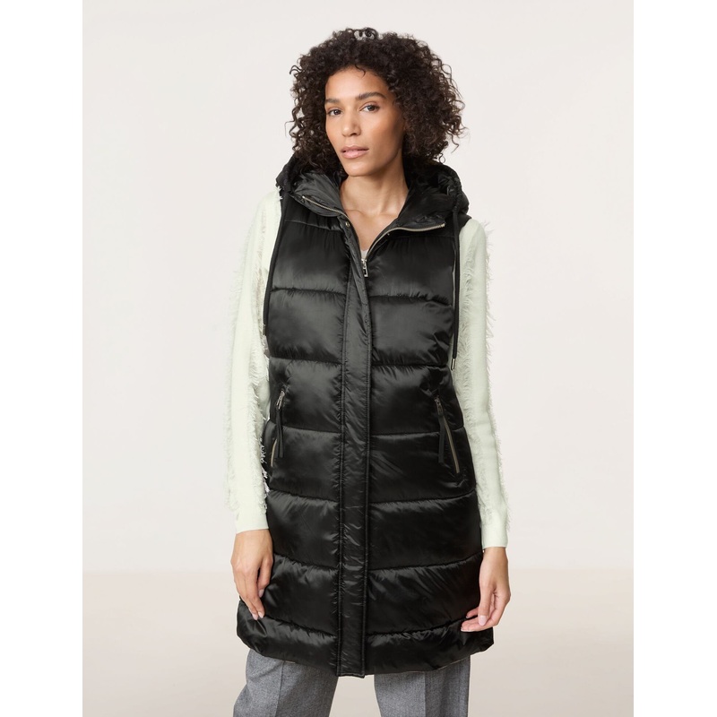 Long Body Warmer With A Hood