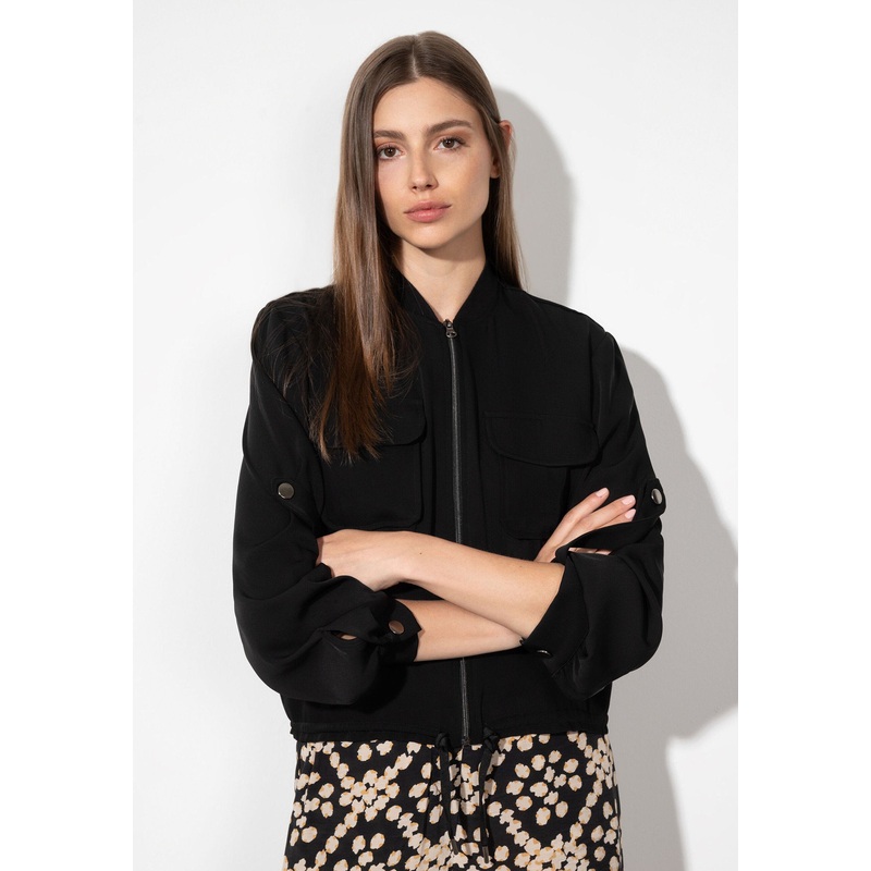 Loose Fit Black Blouse