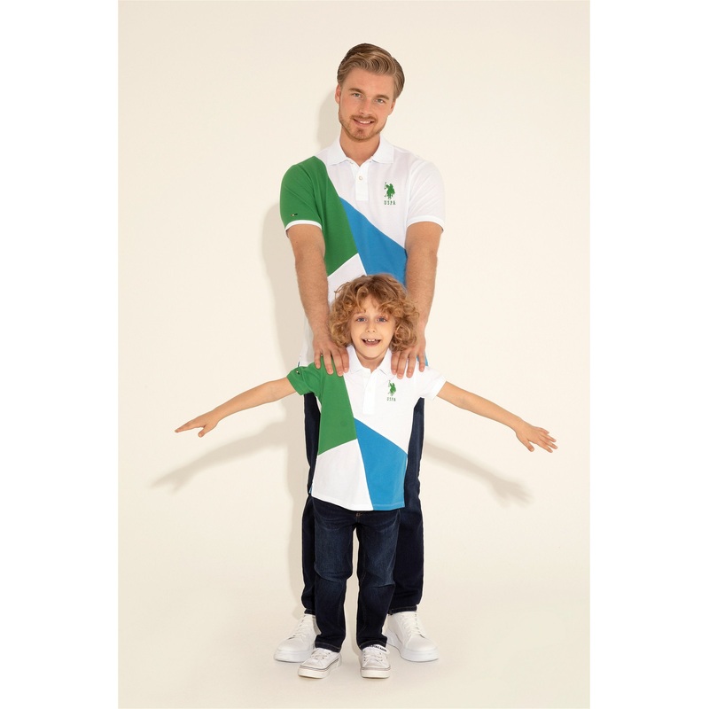 Multi-Color Polo Shirt With Design