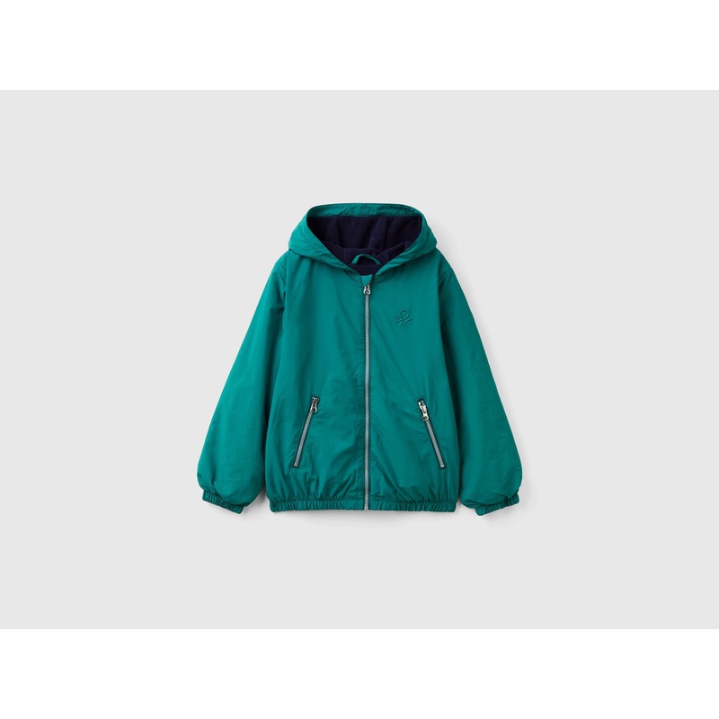 Nylon Jacket With Hood